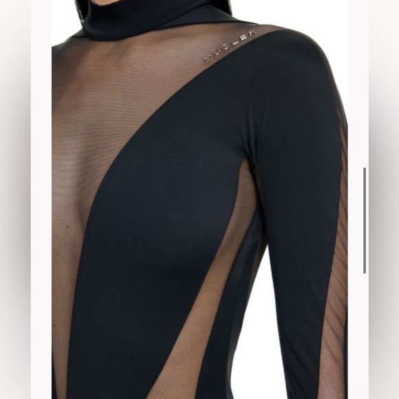 Mugler x H&M black dress XXL - Picture 2 of 4